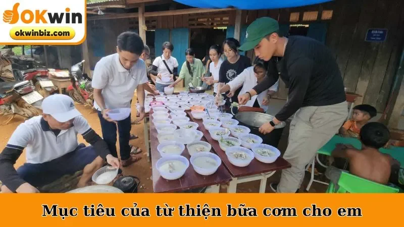 Mục tiêu của từ thiện bữa cơm cho em